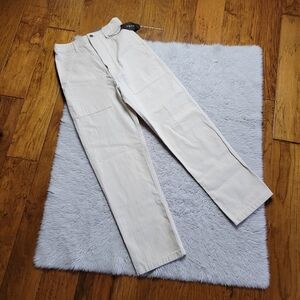 NWT P&Co. Freedom Fatigue Pants Women's 6 Regular Off-White Cargo